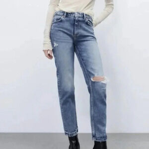 🆕 Zara Slim High Rise Ankle Jeans